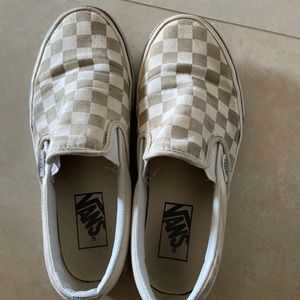 checkered slip on vans